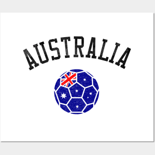 Australia Soccer Team Heritage Flag Posters and Art